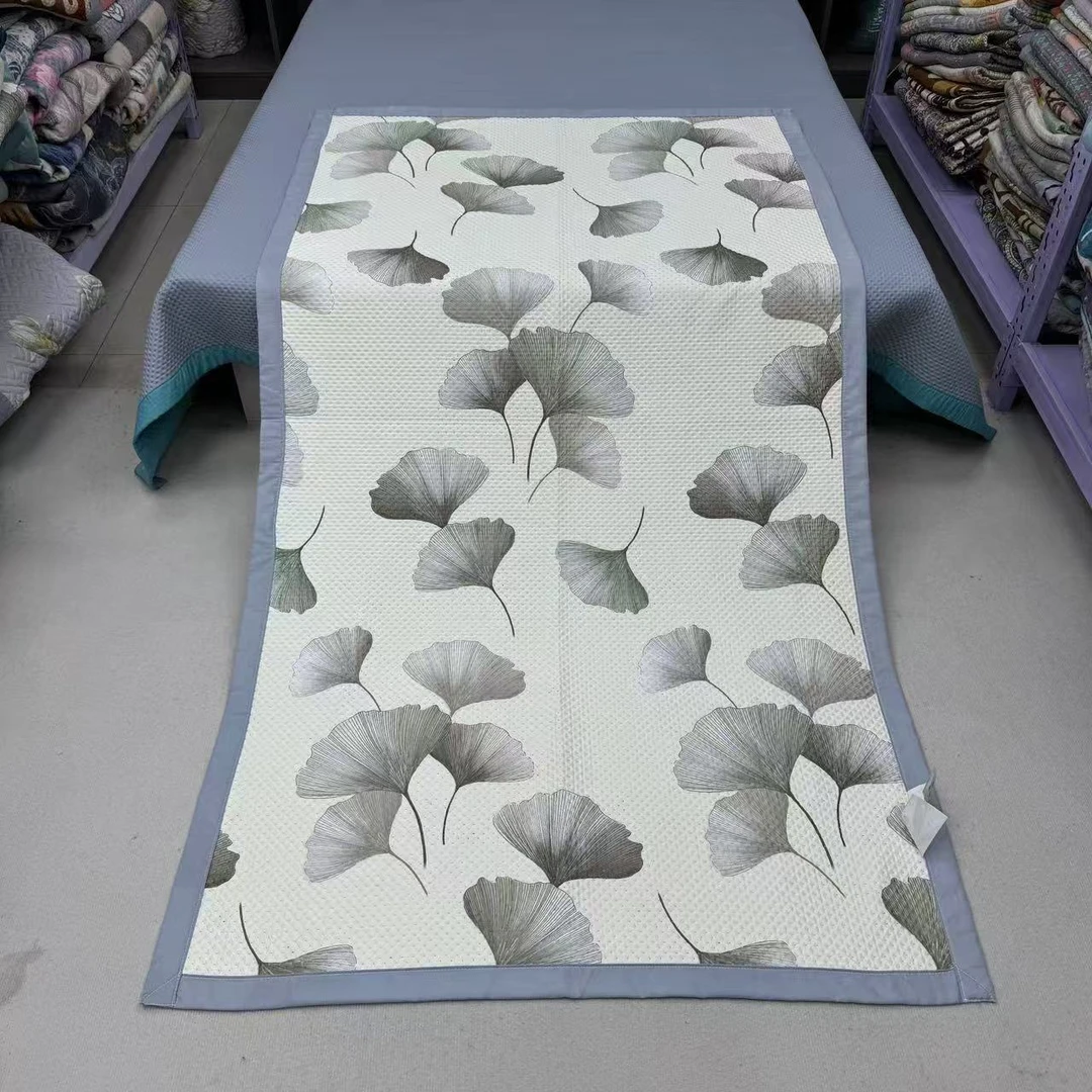 银杏叶120*220cm加厚床盖恒温凉席沙发垫学生宿舍床垫可机洗防滑