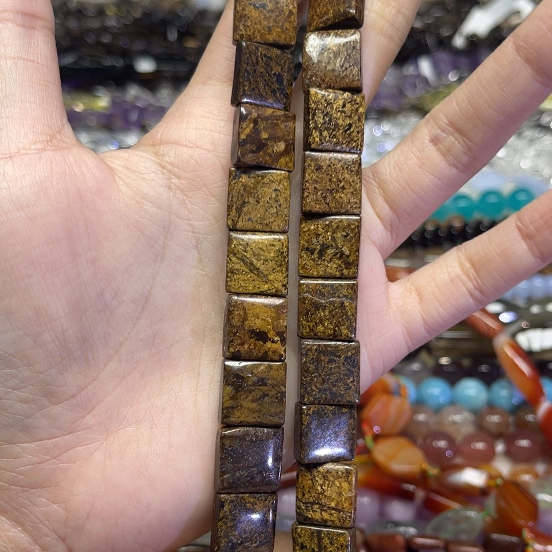 玛瑙/玉髓散珠天然胡同灰卡12.7长条38厘米