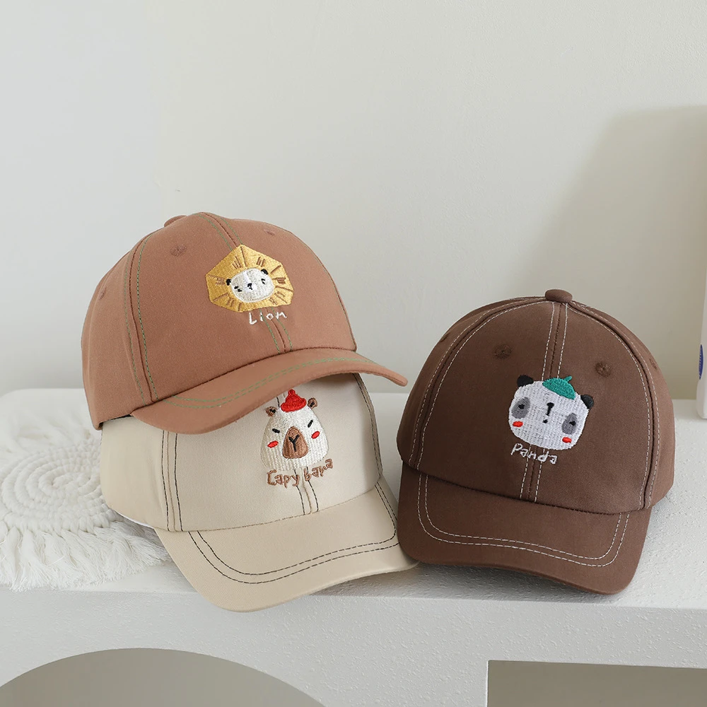 【小布丁】宝宝帽子春秋薄款遮阳防晒鸭舌帽男女童可爱出游棒球帽潮