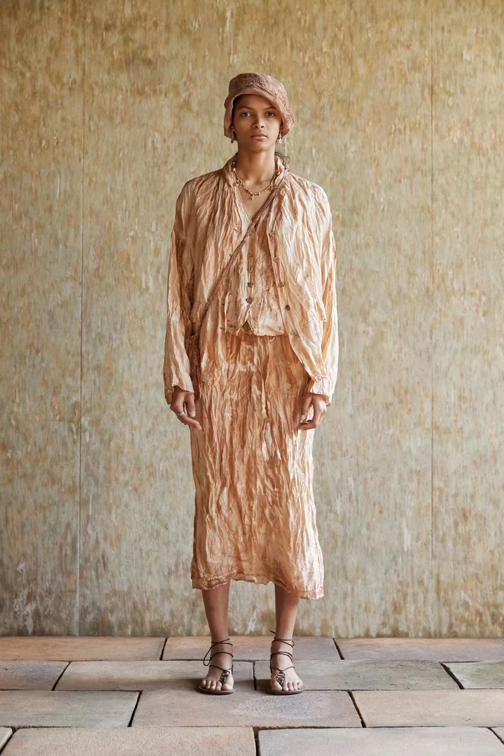 左岸迷香2025春夏俩色桑蚕丝外套