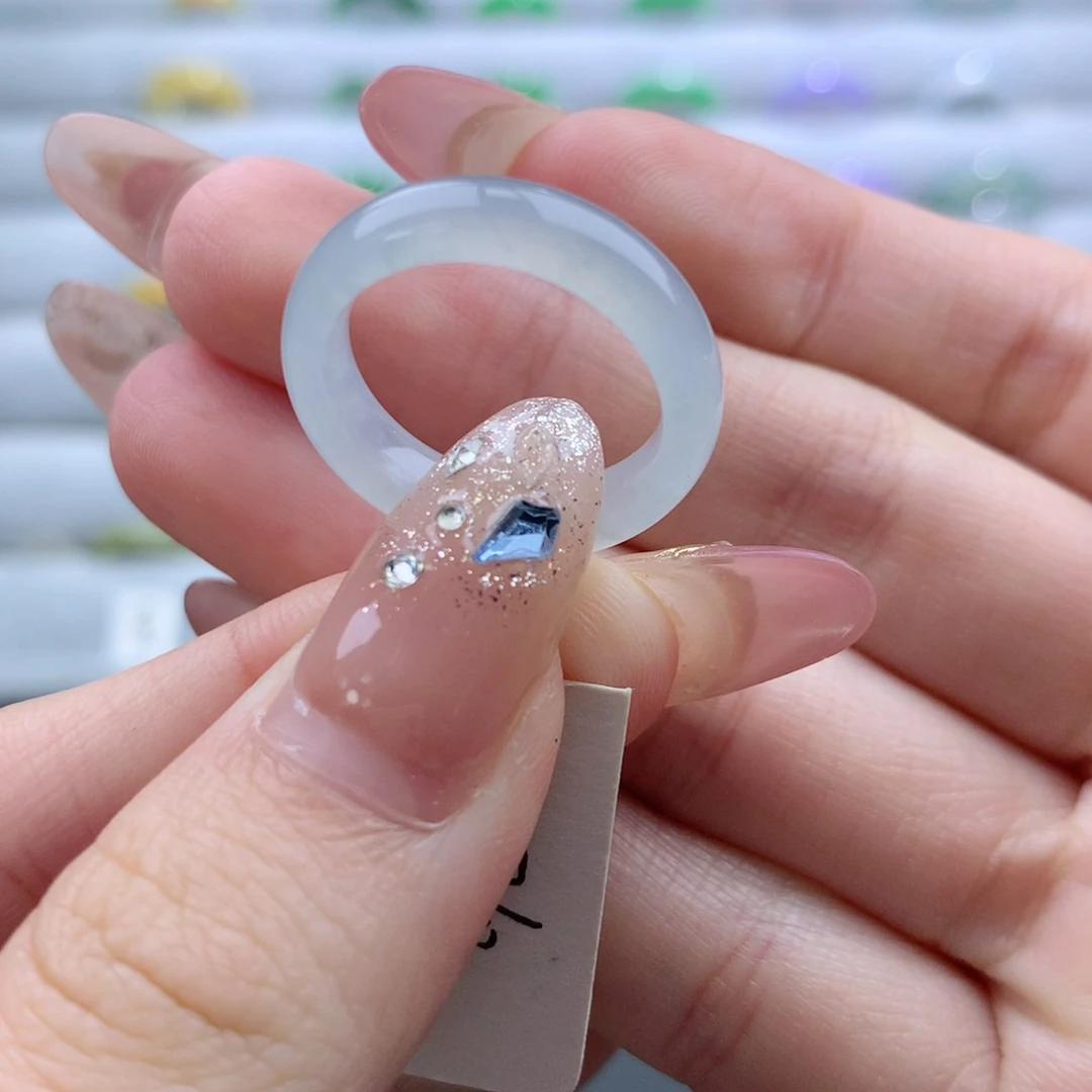 翡翠未镶嵌戒指11/12号