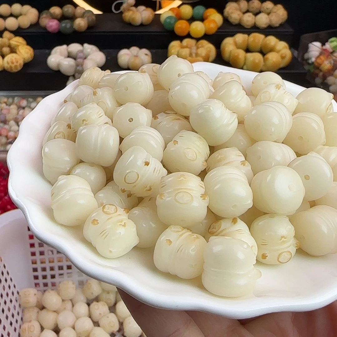 手串菩提根/象牙果瑕疵卡15炭烤招财猫100颗