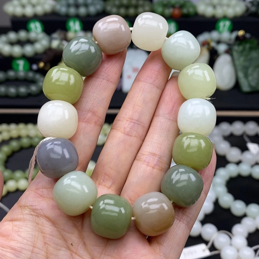 手链未镶嵌和田玉16m m