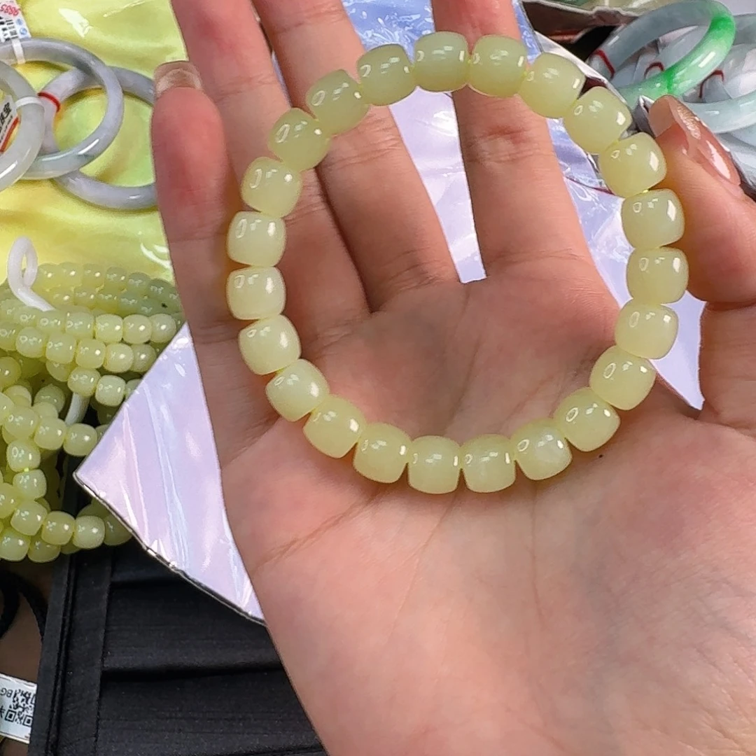 手链未镶嵌和田玉黄口直切卡9