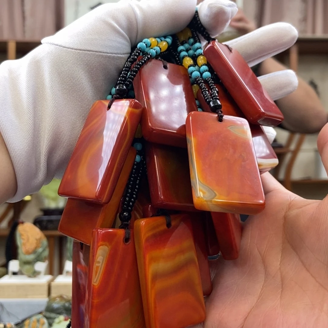 南红玛瑙无事牌（多样性发一件）未镶嵌