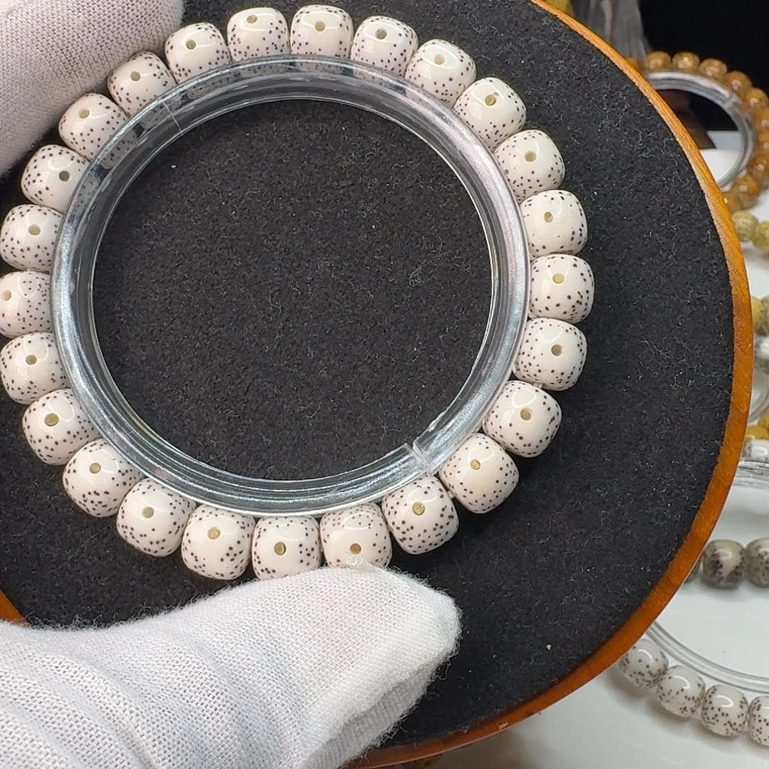 一***r星月菩提手串卡9正月留白原白