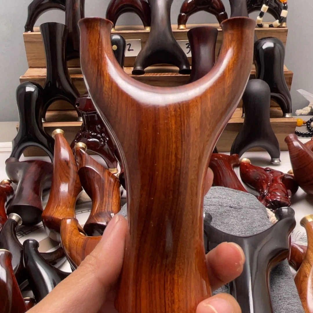 非洲紫檀（红花梨）沙漠铁实木头飞虎不掉毛75弓门