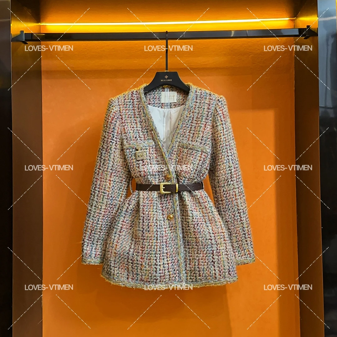 【小鬼专属】白鸭绒羽绒服时尚格子百搭拼接防风外套LOVES-A1305