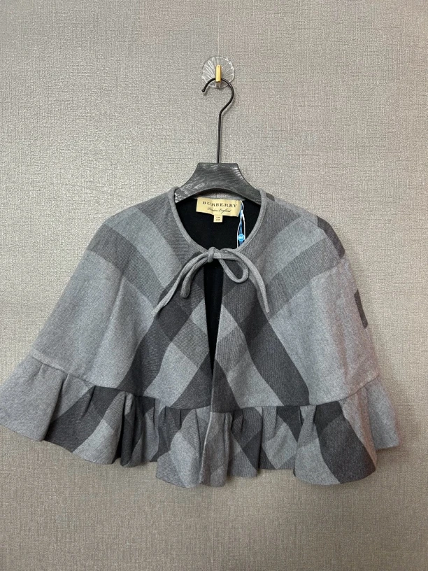 95新 BURBERRY/博柏利 Burberry灰色披肩95新