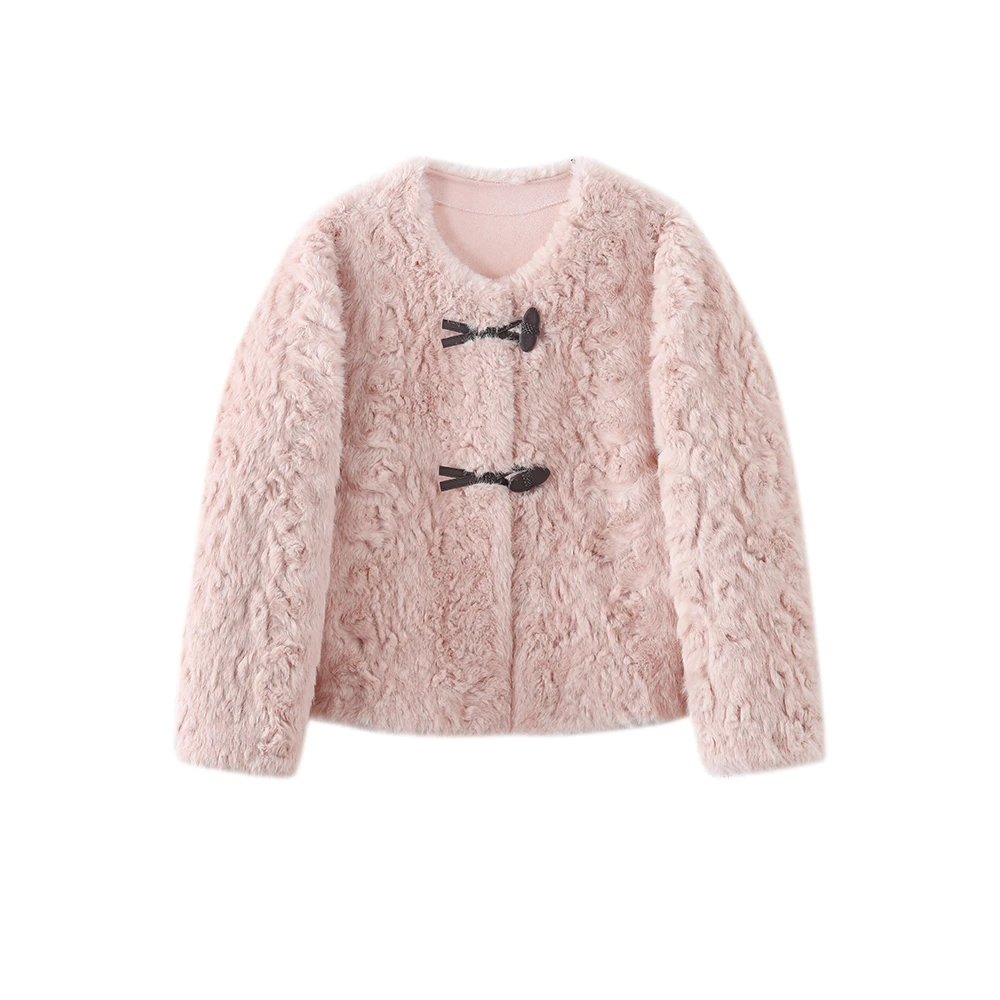 冬季气质宽松型慵懒风软糯毛绒百搭短外套559591301