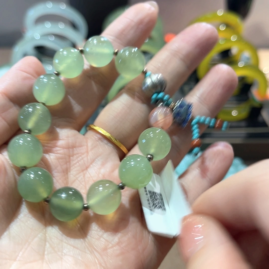 蛇纹石玉手链未镶嵌