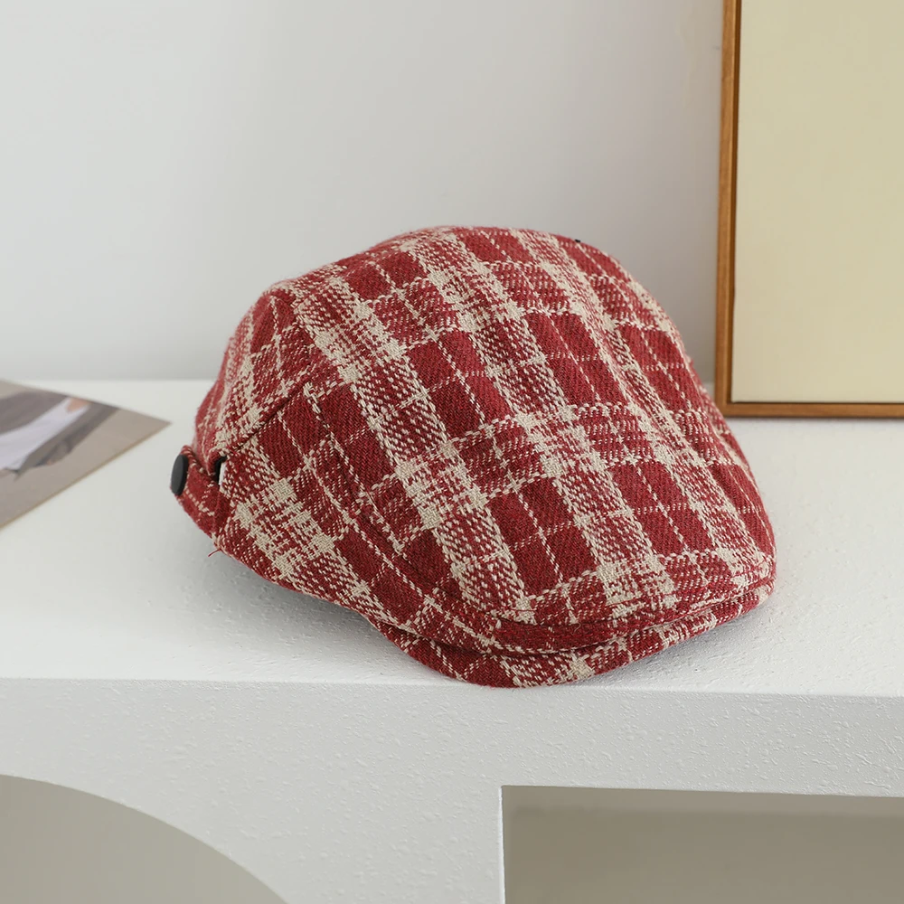 3-4-5岁6儿童男宝女宝小孩秋冬新款时尚洋气画家前进贝雷鸭舌帽子