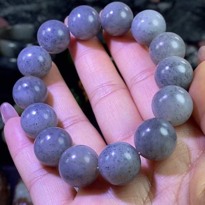 和田玉未镶嵌手链和田玉点墨青花卡16