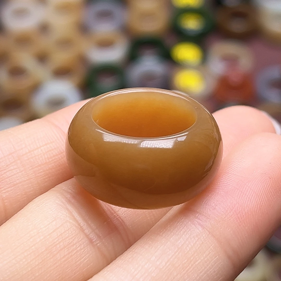 Y***.和田玉未镶嵌戒指