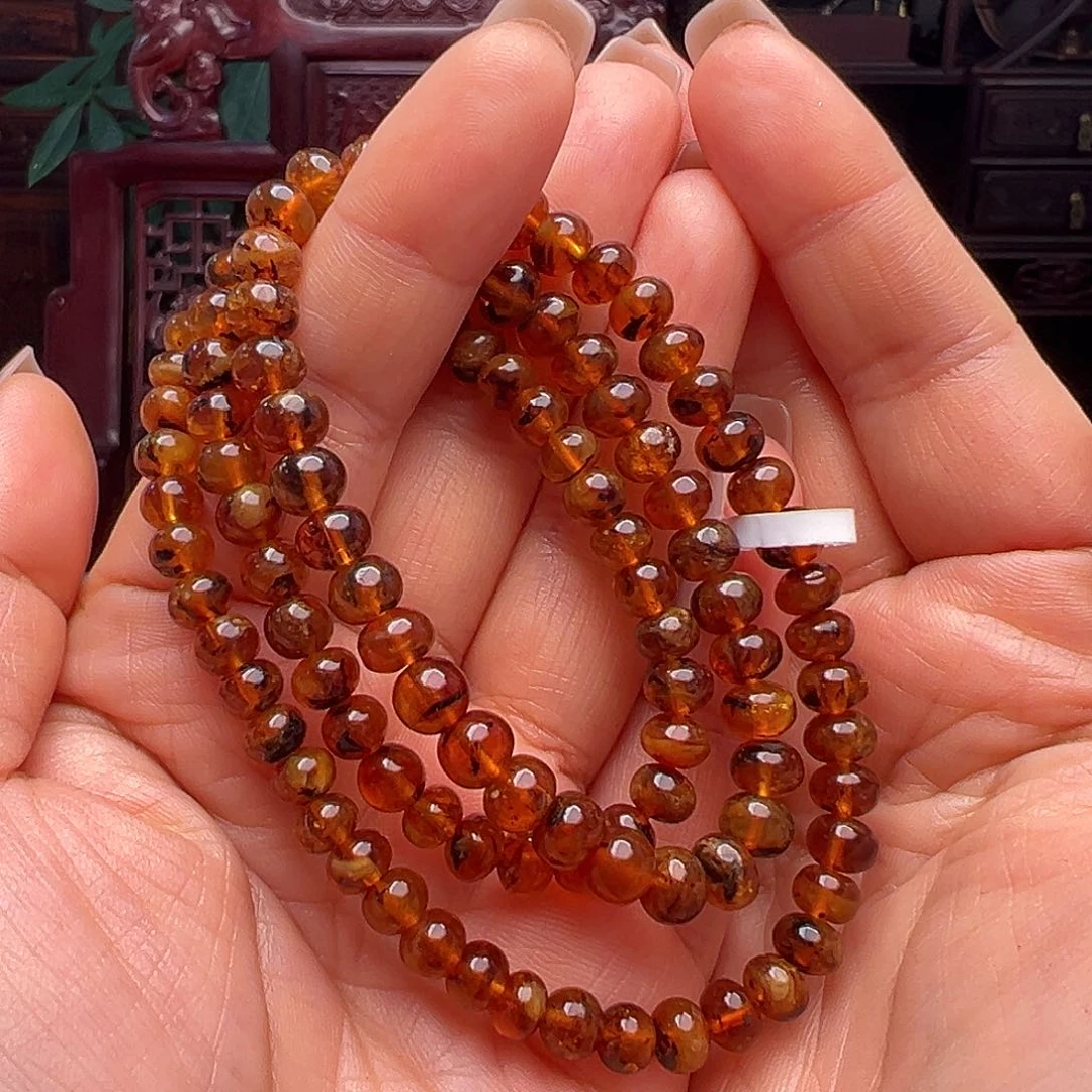 琥珀裸石未镶嵌抚顺琥珀20063。6m m