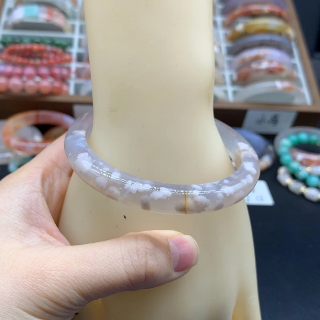 【闪购商品】玛瑙/玉髓手镯未镶嵌烤**鸭