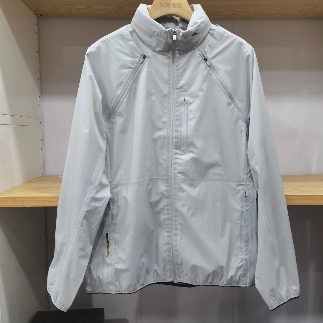 微脏 退货补运费）男士单款连帽（可隐藏）休闲运动风衣 87617