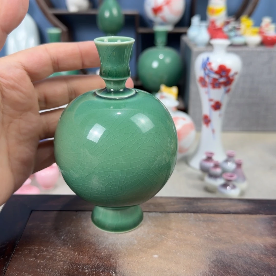 陶瓷手工小花器摆件