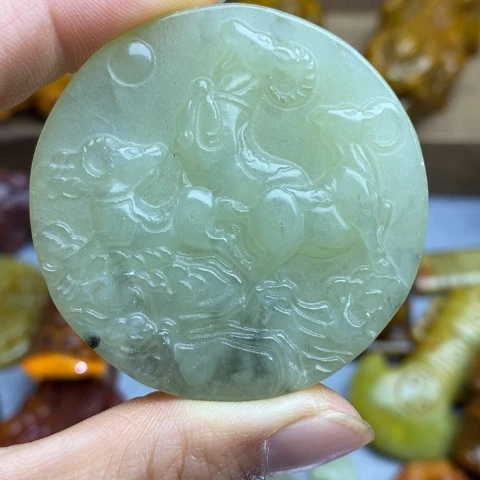 蛇纹石玉未镶嵌颈饰151
