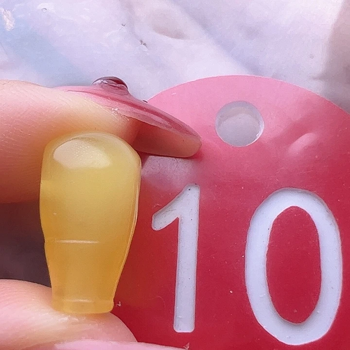 蜜蜡裸石未镶嵌微花粉 9mm 三通