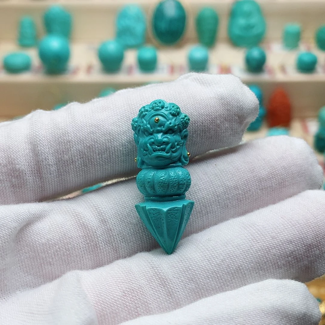 绿松石珠宝半成品未镶嵌
