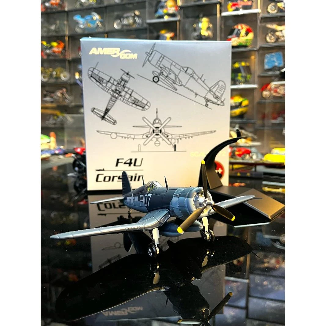 1：72合金飞机模型二战美国F4U海盗战斗机菲利普战机成品摆件