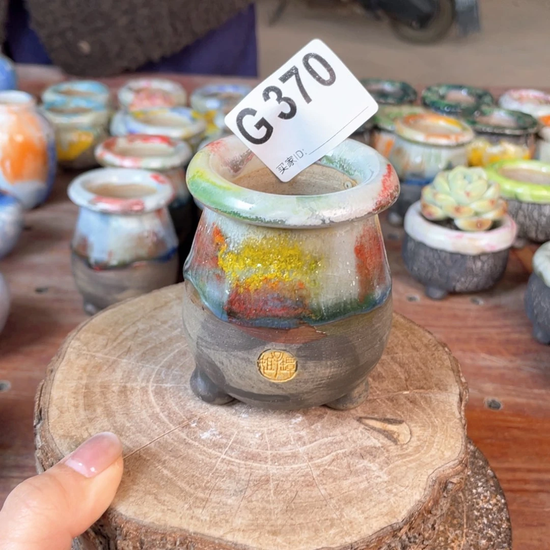 紫砂花盆小蛮腰内口4