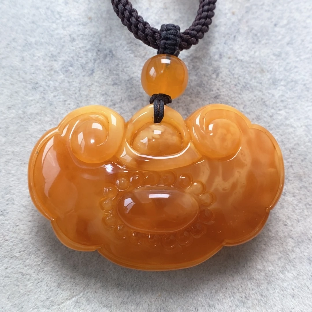 蜜蜡未镶嵌项链吊坠