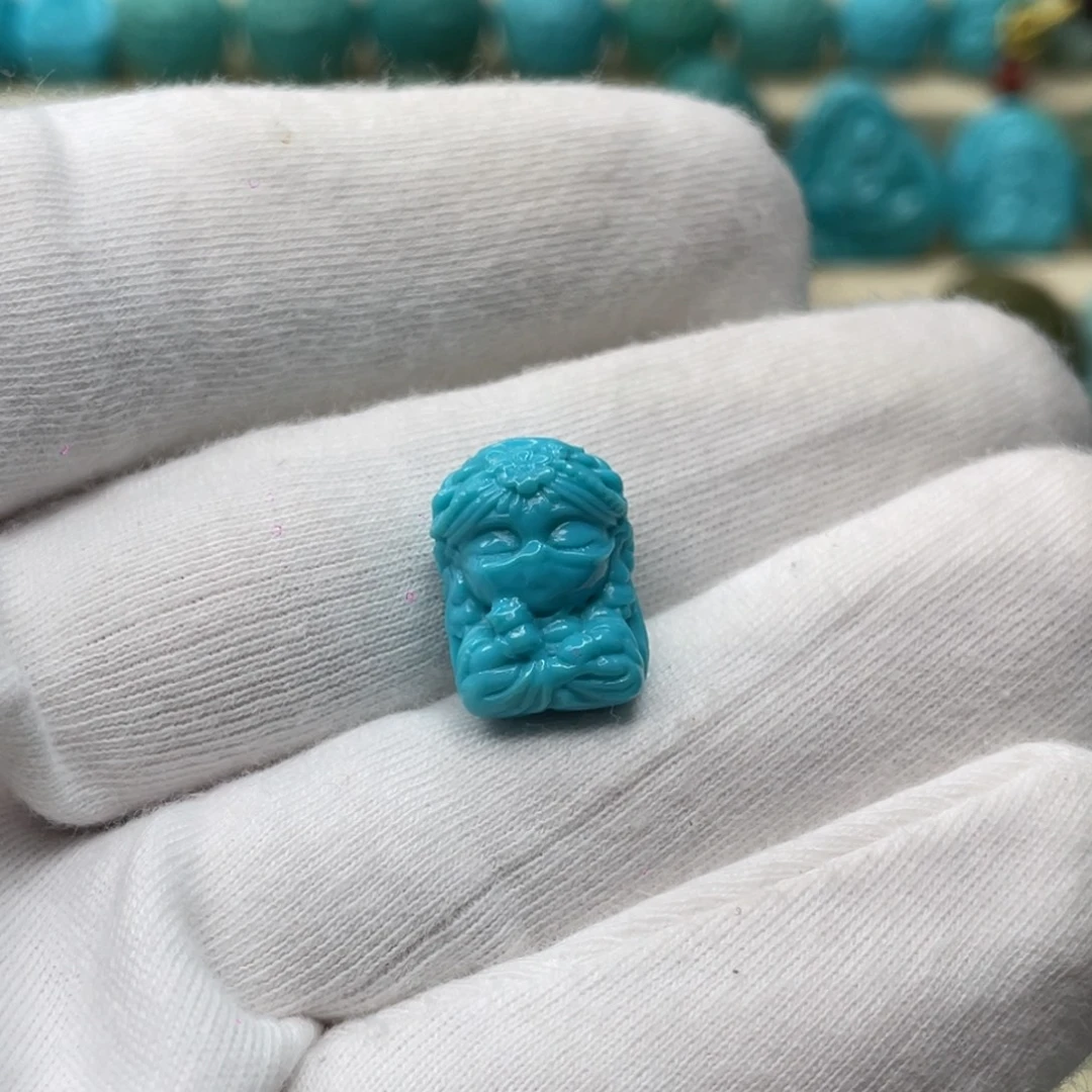 亚***大绿松石未镶嵌颈饰