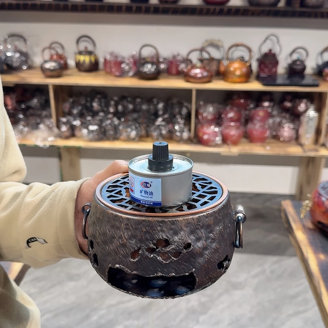 紫铜手工炭炉一个