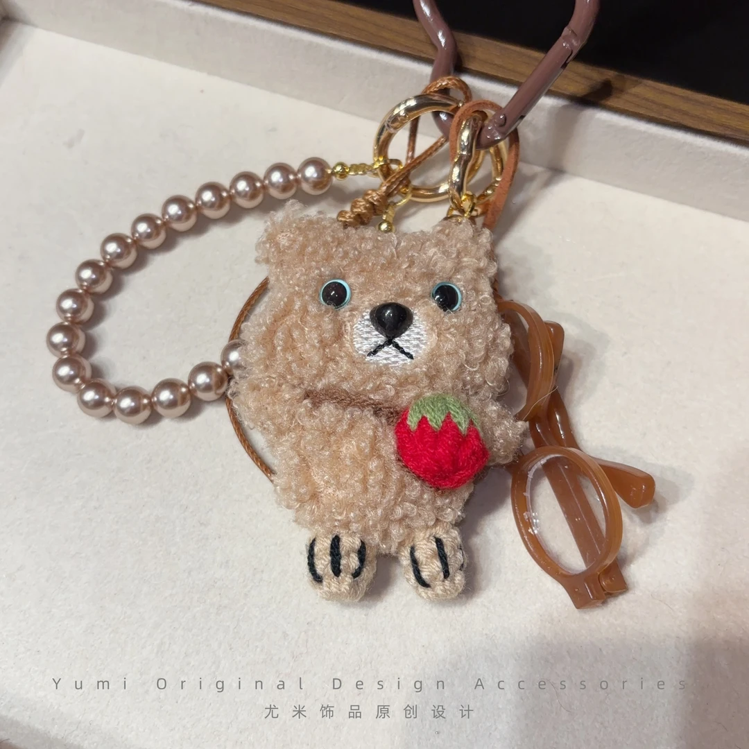 【设计师手作】尤米原创高端女款通勤百搭防丢手机挂件链绳 L3218