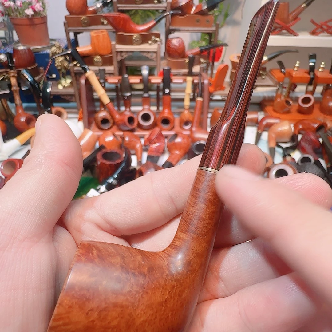 甘***司丹麦，乔治杰森石楠木工艺品烟斗，回