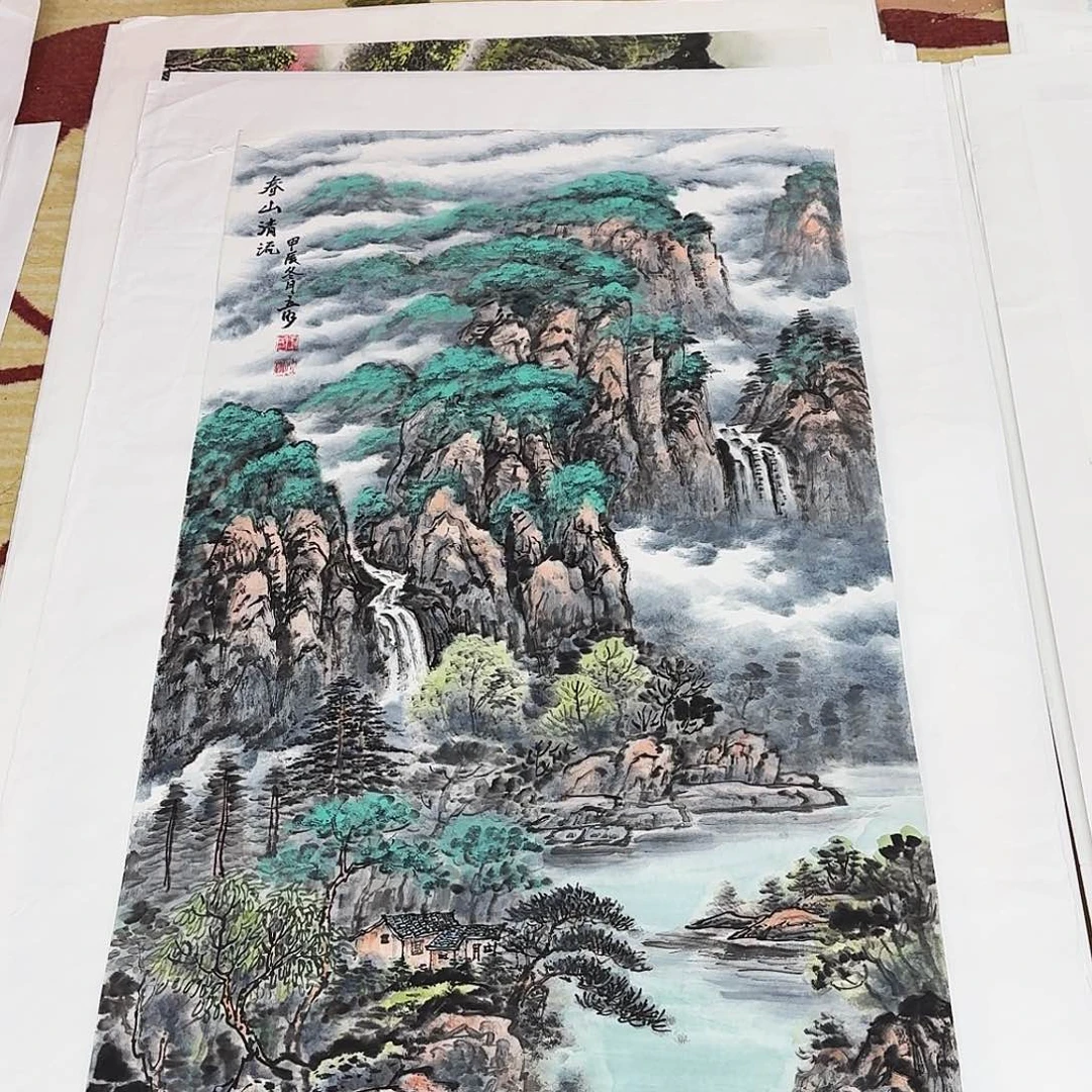 露***光国画120.60手绘作品