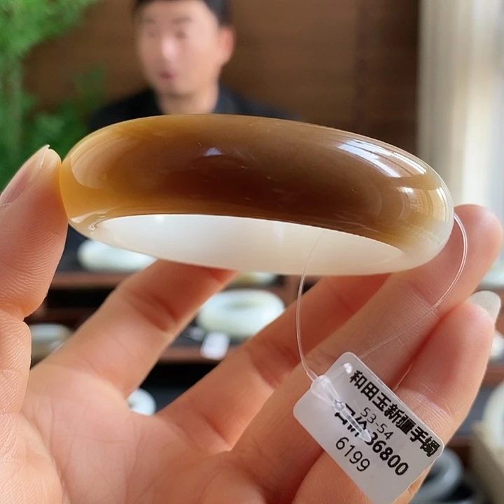 和田玉未镶嵌手镯6199