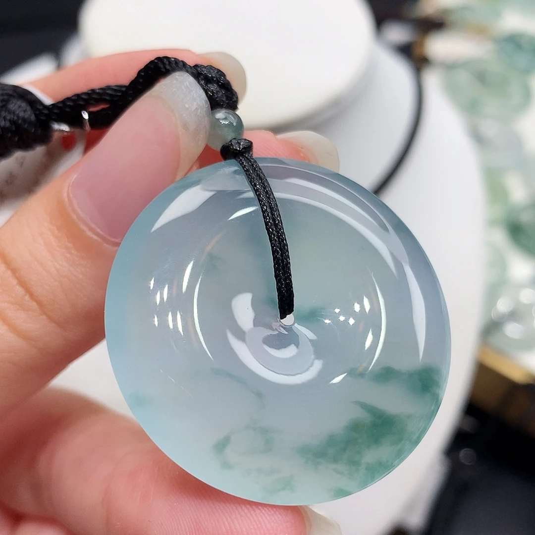 翡翠未镶嵌胸饰翡翠91，35.3/6.2