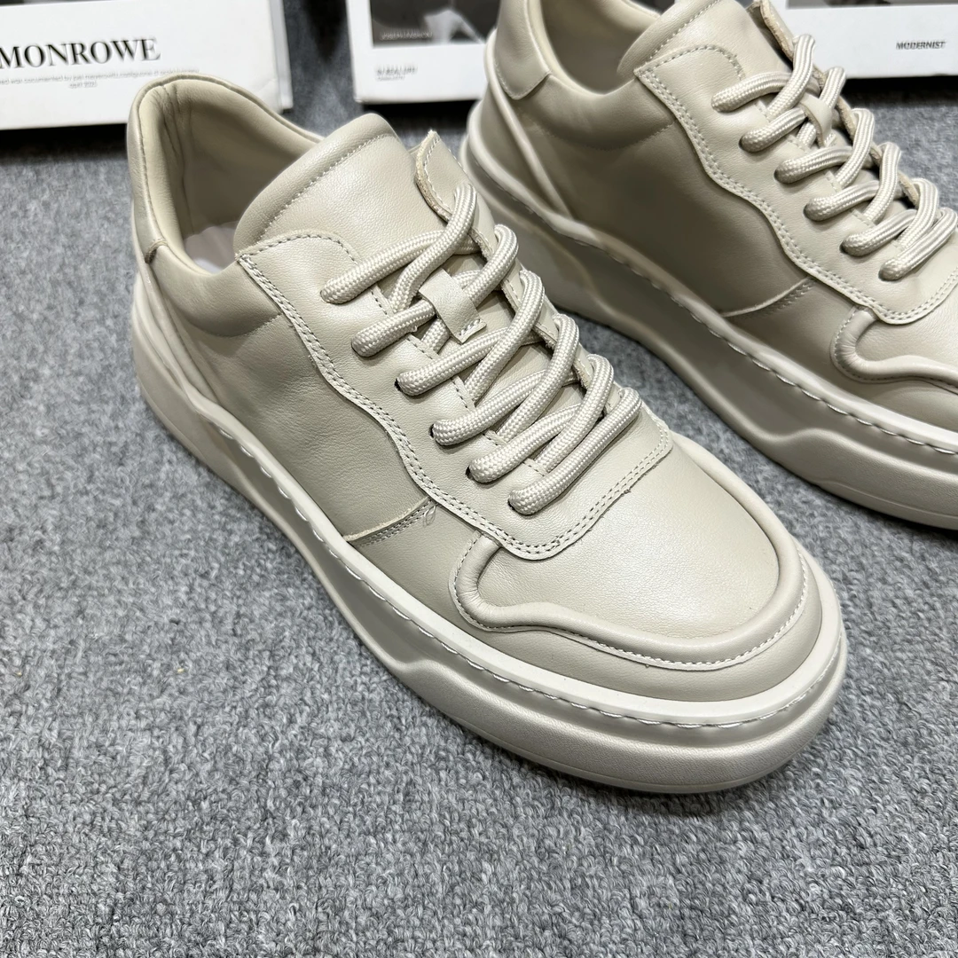 【潮牌鞋子】新款休闲板鞋真皮鞋舒服软底软面舒适男士时尚百搭L820