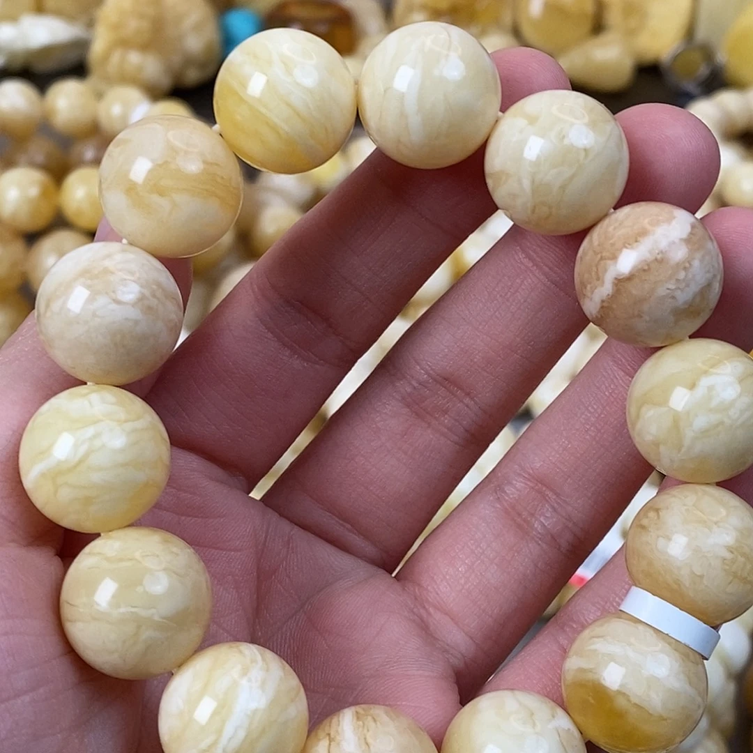 蜜蜡未镶嵌珠宝奇石33.5g16mm