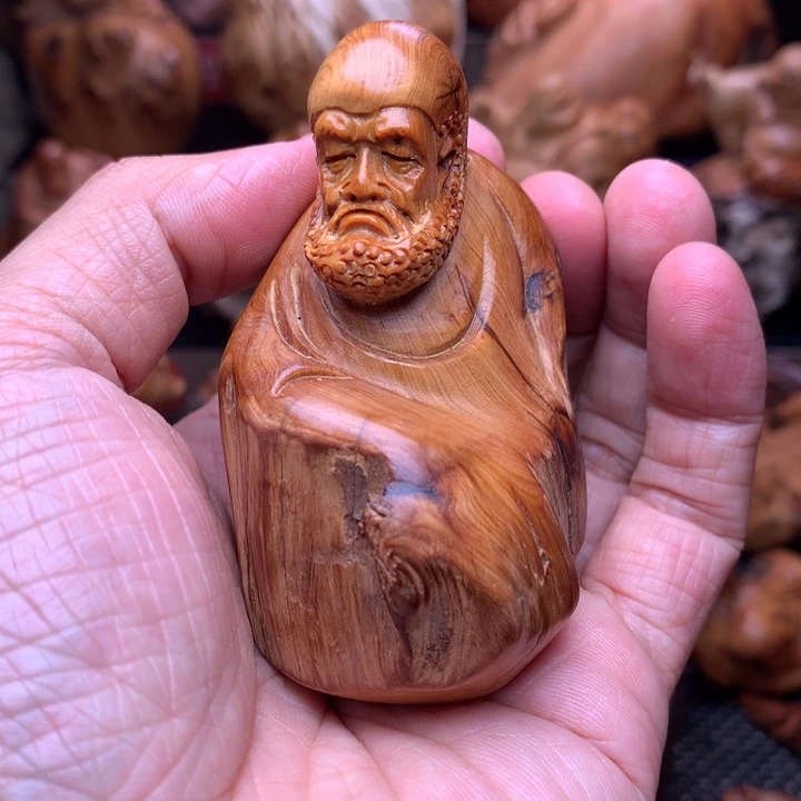 柏木（崖柏）崖柏陈化料手把件