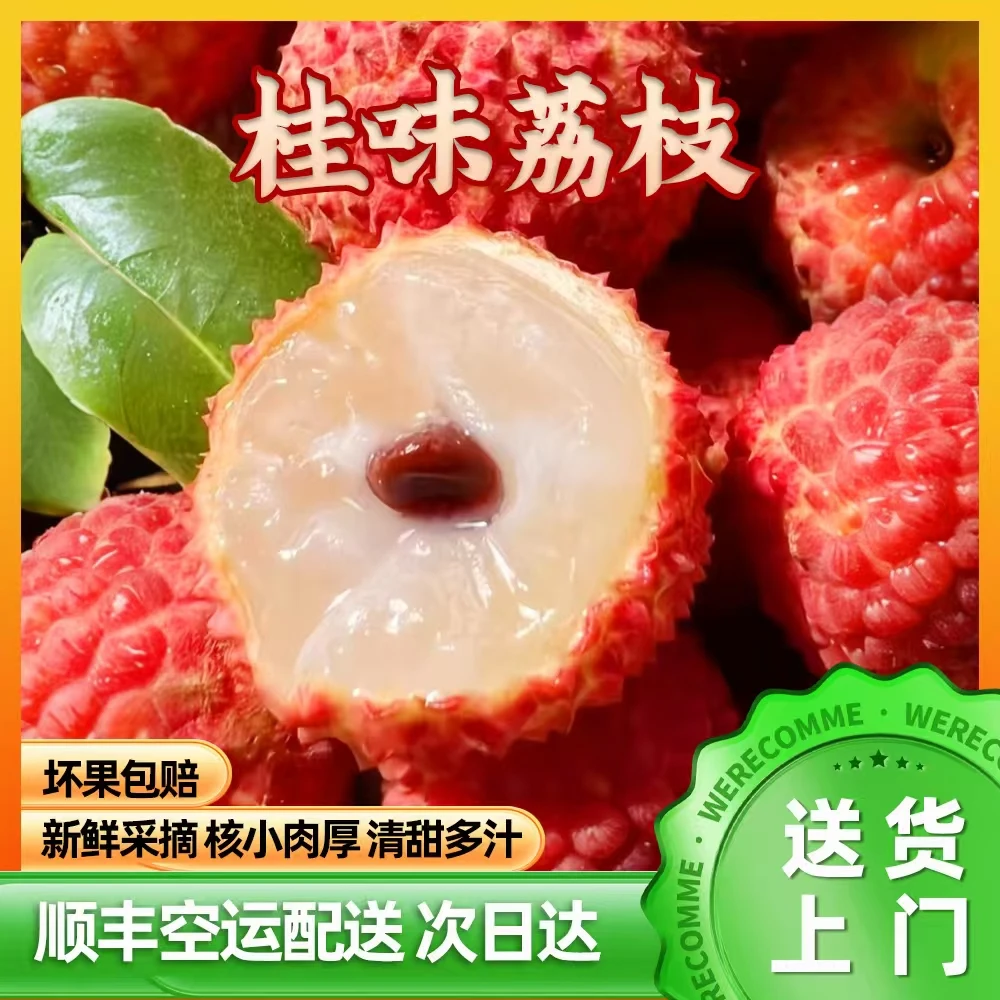 【桂味荔枝】【顺丰空运更新鲜】】【脆爽清甜】【精选大果】荔枝同城送
