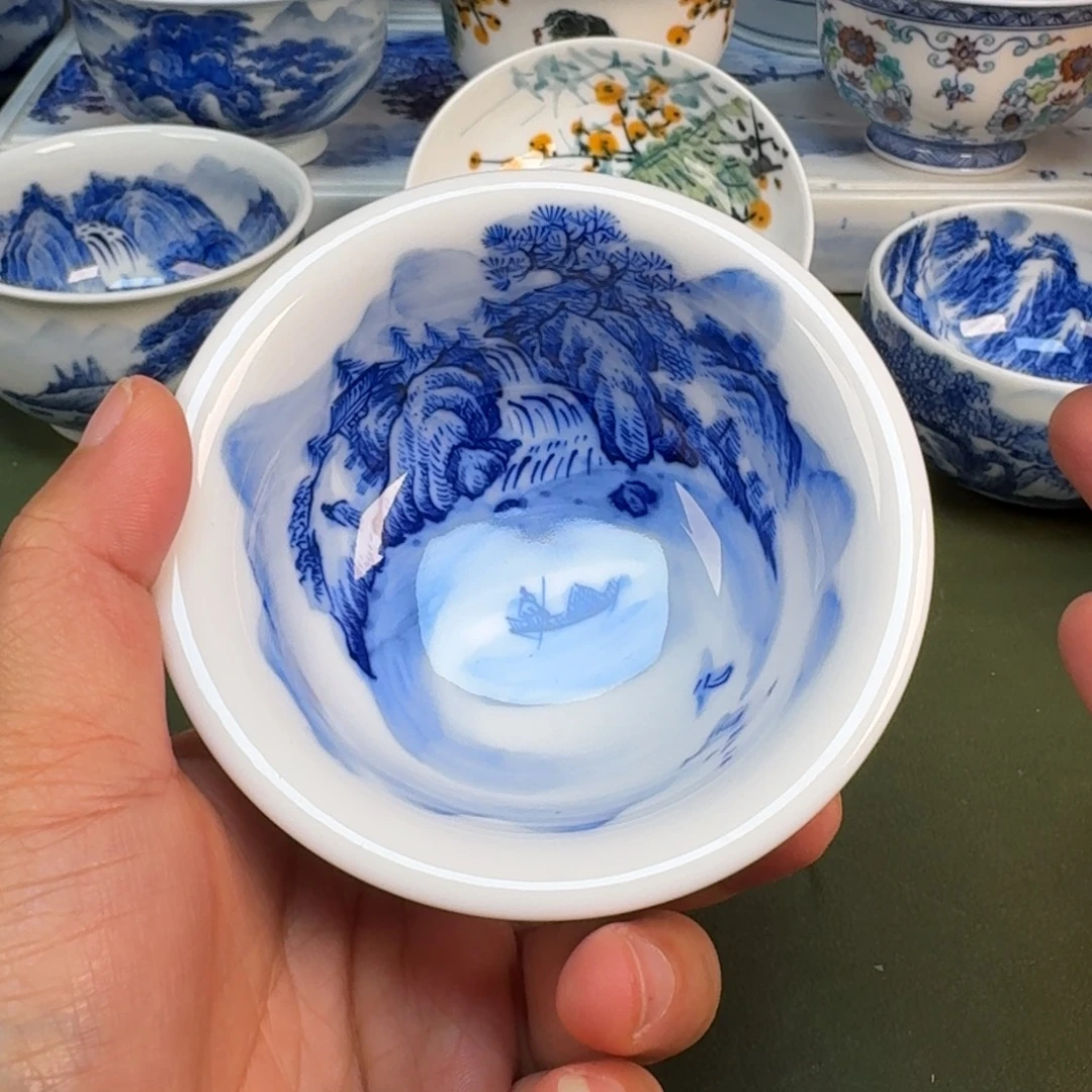 陶瓷景德镇纯手绘茶具圆圆271