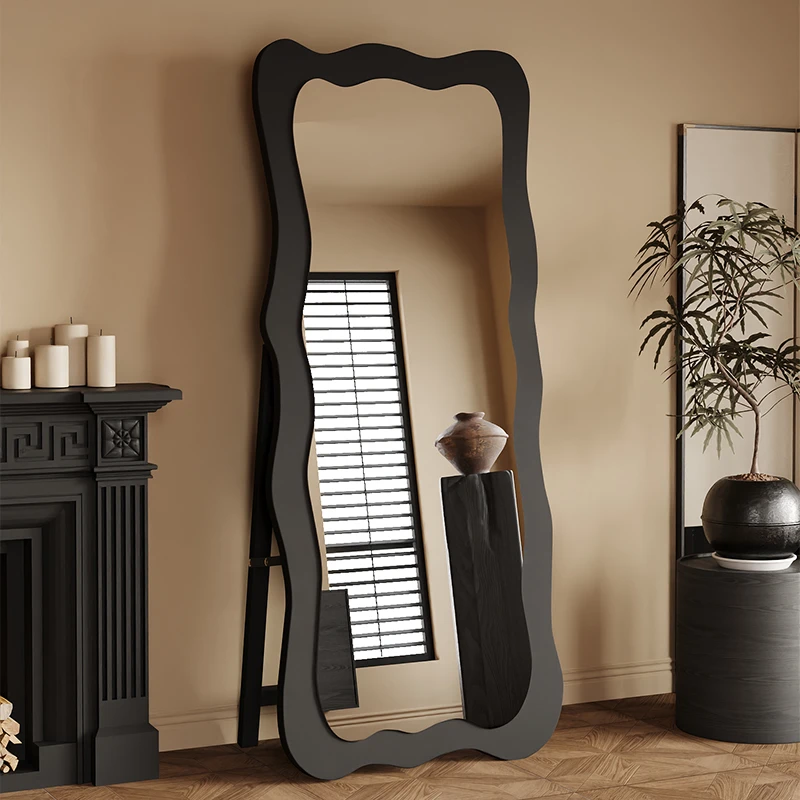 中古全身镜家用落地镜网红异形穿衣镜服装店大镜子女生卧室试衣镜