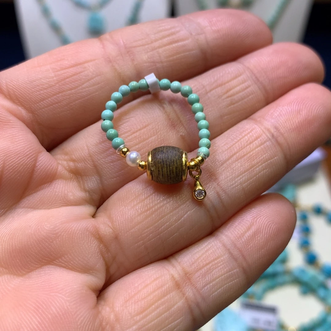 淡水珍珠戒指银S925镶嵌