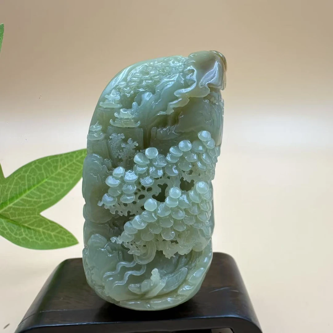 A1086 和田玉手把件 HH46380589