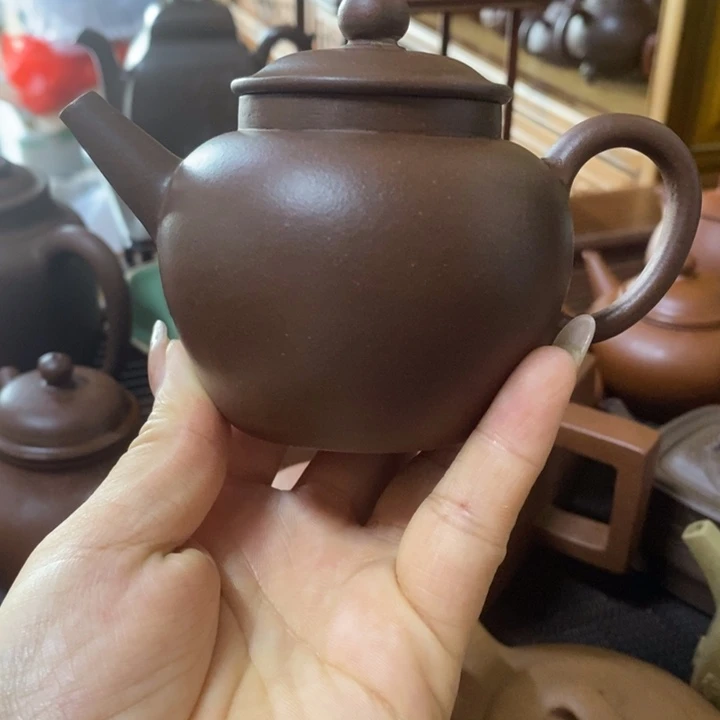 蟹***钱茶壶紫砂紫砂家用陶瓷茶具家用