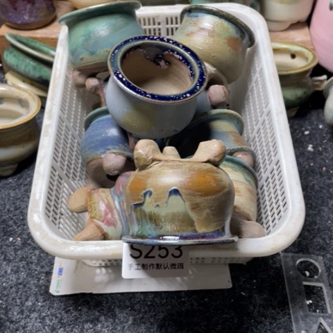 紫砂花盆微瑕253口径4.5左右