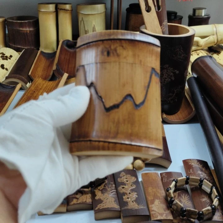 老煤竹烟茶手把件，，，，，，，