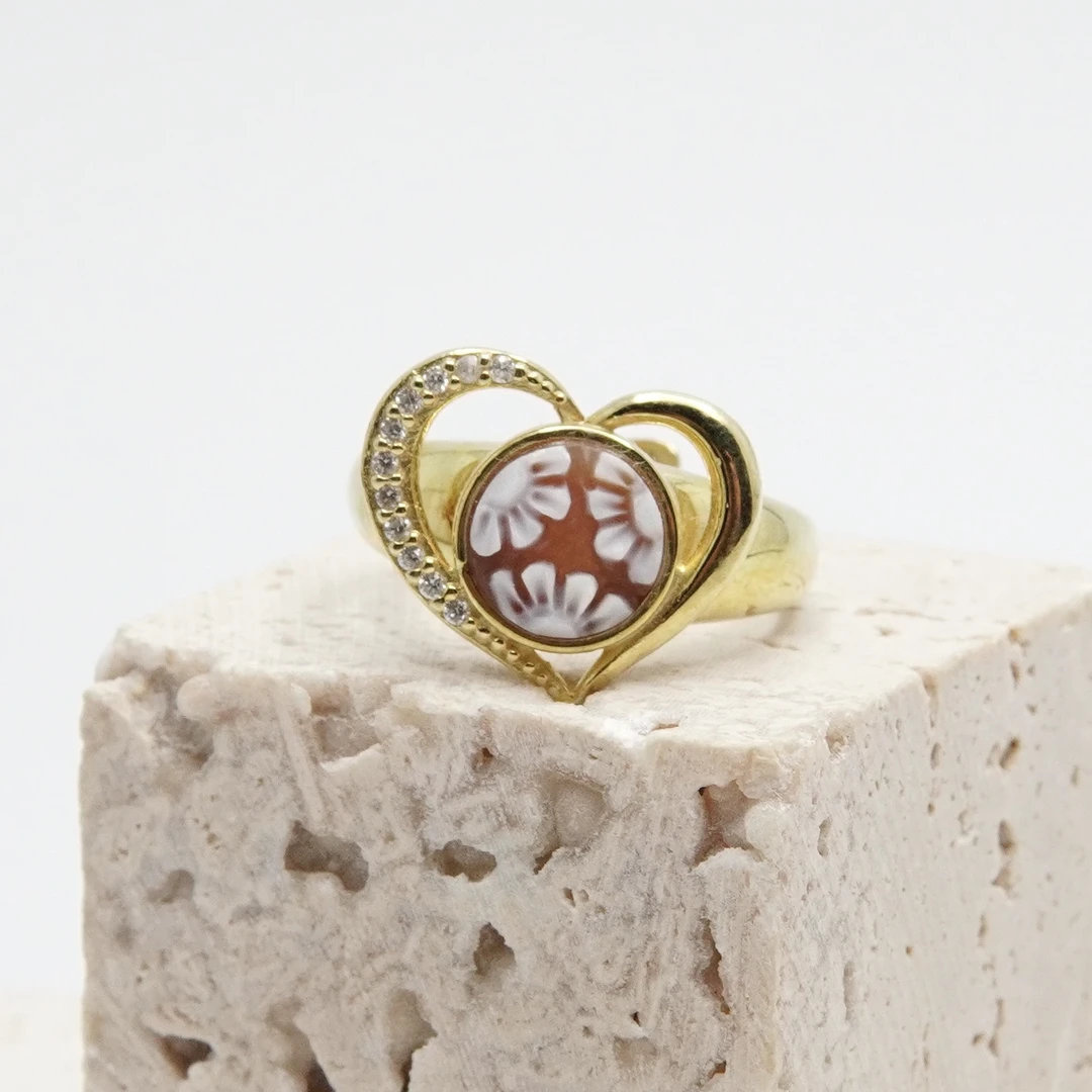 铜合金戒指 铜合金戒指 南部Naples IG家卡梅奥戒指 IG-V50