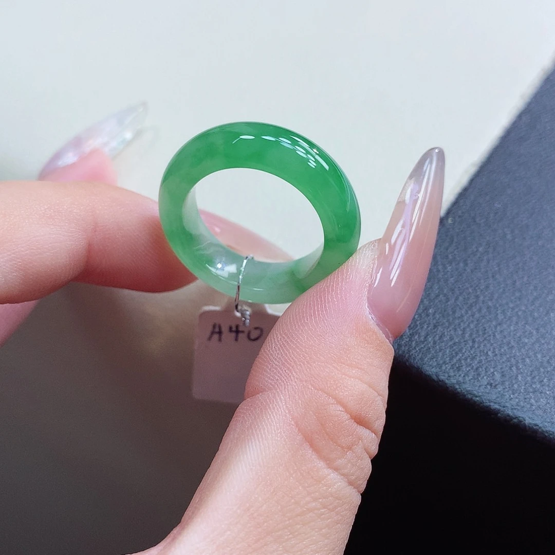 未镶嵌戒圈翡翠14-15号