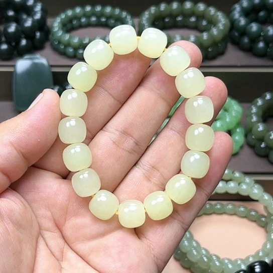 【闪购商品】手链未镶嵌和田玉（翠青玉）用****6