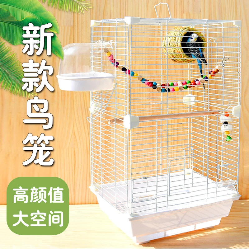 鹦鹉鸟笼家用大号鸟笼子虎皮玄风别墅笼亚克力透明观赏笼鹦鹉专用